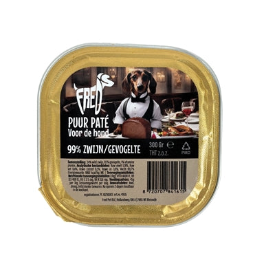 Freds Wanne Mit Hund Reinem Wildschwein/Geflügel 9X300 Gr