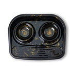 Savic Butler Futter- Und Trinkschale Mit Tablett Marmor Schwarz/Gold 45X36X8 Cm 2X300 Ml