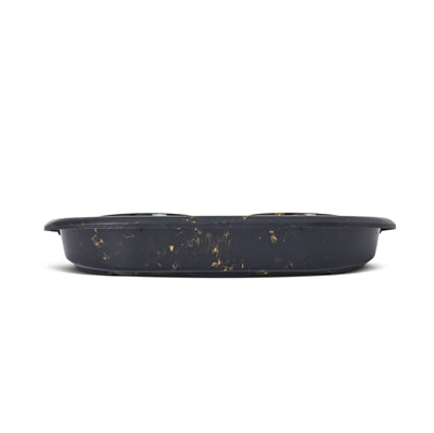 Savic Butler Futter- Und Trinkschale Mit Tablett Marmor Schwarz/Gold 45X36X8 Cm 2X300 Ml