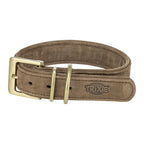 Trixie Halsband Hund Reines Leder Braun