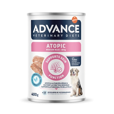 Advance Veterinary Diet Hund Atopische Empfindliche Haut Medium / Maxi 6X400 Gr