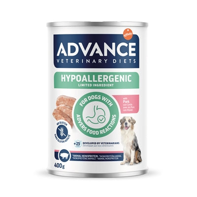 Advance Veterinary Diet Hund Hypoallergen Schweinefleisch 6X400 Gr
