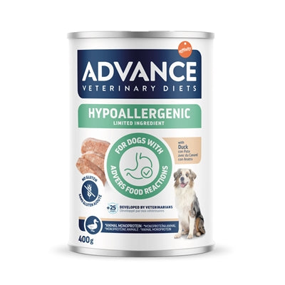 Advance Veterinary Diet Hund Hypoallergen Ente 6X400 Gr