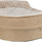 Trixie Vital Hundekorb Lino Soft Oval Beige/Creme