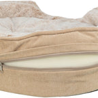 Trixie Vital Hundekorb Lino Soft Oval Beige/Creme