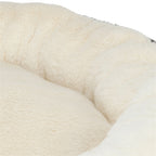 Trixie Hundekorb Leo Weich Rund Plüsch Creme / Panther Print 50 Cm