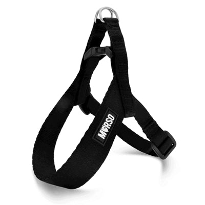 Morso Mini-Hundegeschirr Einstellbar Recycelt Schwarz 29-38X2.5 Cm