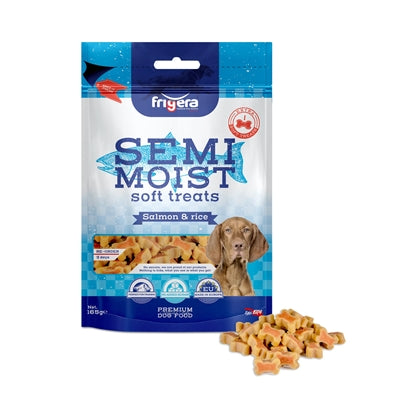 Frigera Soft Treats Knochen Lachs / Reis 10X165 Gr