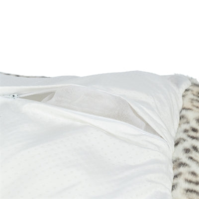 Trixie Hundekorb Leo Eckig Panther Print Creme