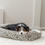 Trixie Hundekorb Leo Eckig Panther Print Creme