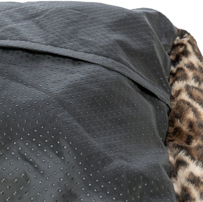 Trixie Hundekorb Leo Eckig Panther Print Braun