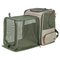 Trixie Rucksack Rocco Maximal 10 Kg Beige / Olivgrün 40 × 30 × 42 Cm
