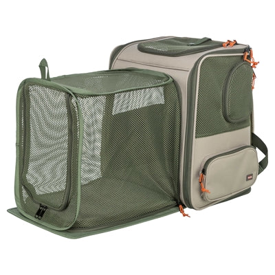 Trixie Rucksack Rocco Maximal 10 Kg Beige / Olivgrün 40 × 30 × 42 Cm