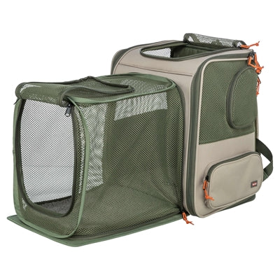 Trixie Rucksack Rocco Maximal 10 Kg Beige / Olivgrün 40 × 30 × 42 Cm
