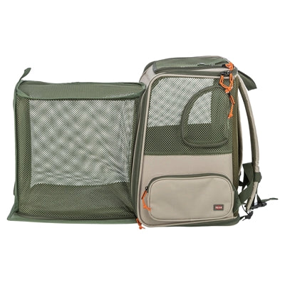Trixie Rucksack Rocco Maximal 10 Kg Beige / Olivgrün 40 × 30 × 42 Cm