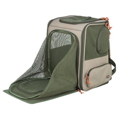 Trixie Rucksack Rocco Maximal 10 Kg Beige / Olivgrün 40 × 30 × 42 Cm