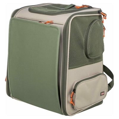 Trixie Rucksack Rocco Maximal 10 Kg Beige / Olivgrün 40 × 30 × 42 Cm