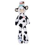 Zolux Furry Farm Kuh Isache Plüsch Mit Seil Weiss / Schwarz