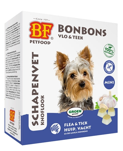 Bf Petfood Schafsfett-Minibonbons Knoblauch 80 St