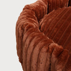 Pawearea luxe hondenbed Charles – premium gestreept fluweel, handgemaakt in Europa, designer meubel voor huisdieren