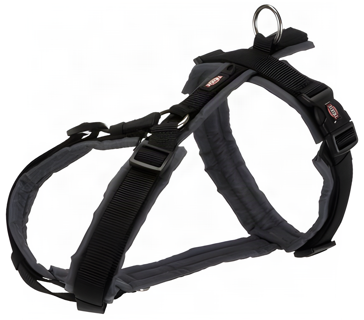 Trixie Hundegeschirr Premium Trekking Schwarz/Grau