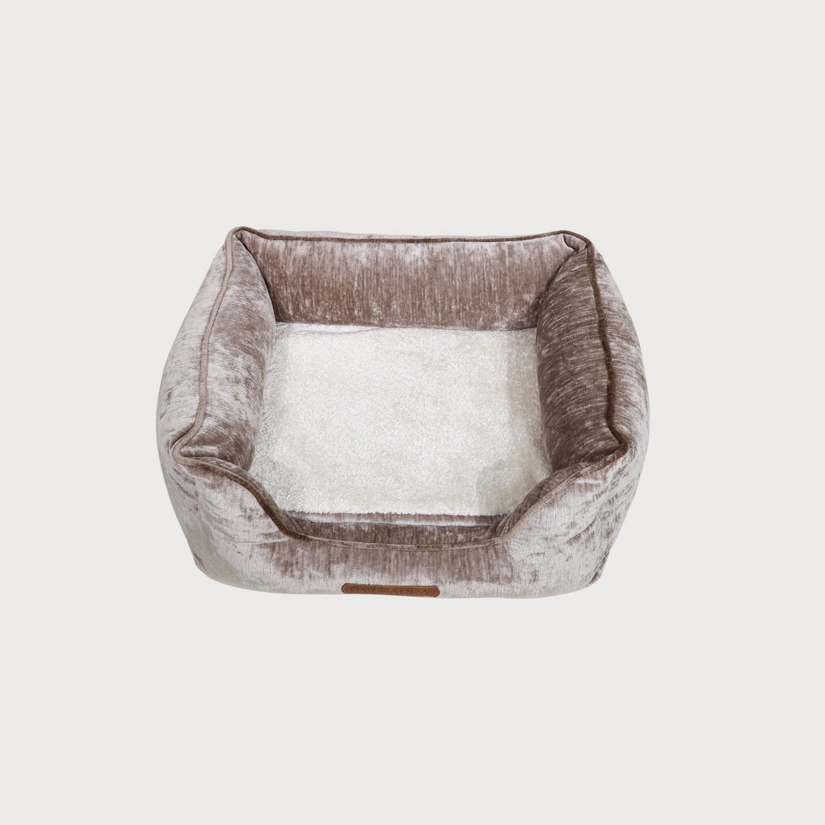 Pawearea Phoebe Luxus-Hundebett – Premium-Samt, handgefertigt in Europa, moderner Designer-Stil