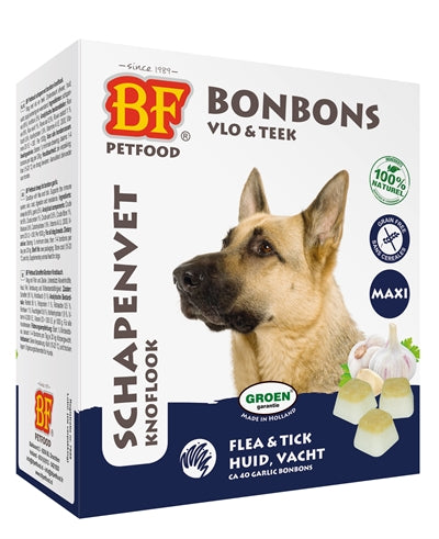 Bf Petfood Schafsfett-Maxi-Bonbons Knoblauch 40 St