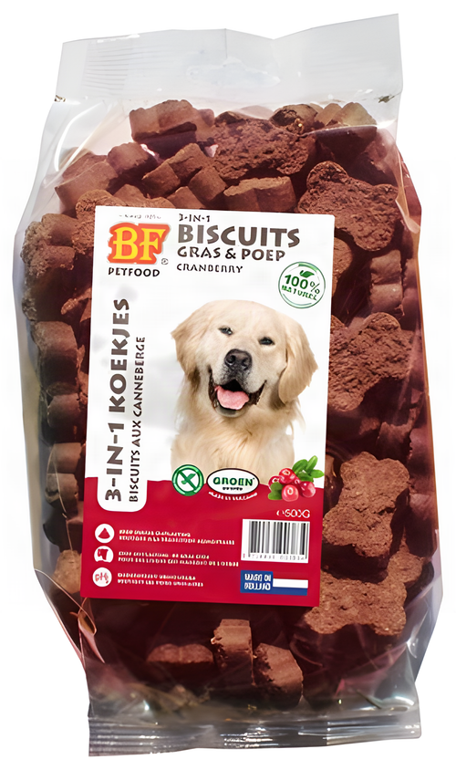Bf Petfood 3 In 1 Hundekekse Mit Cranberry 500 Gr