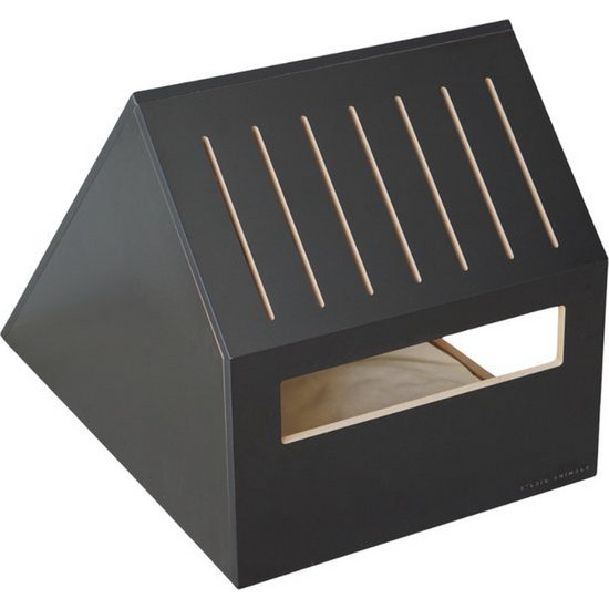Studio Animaux Katzenhaus | Holz | schwarz | 75 x 50 x 53 cm