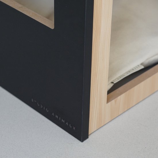 Studio Animaux Katzenhaus | Holz | schwarz | 75 x 50 x 53 cm
