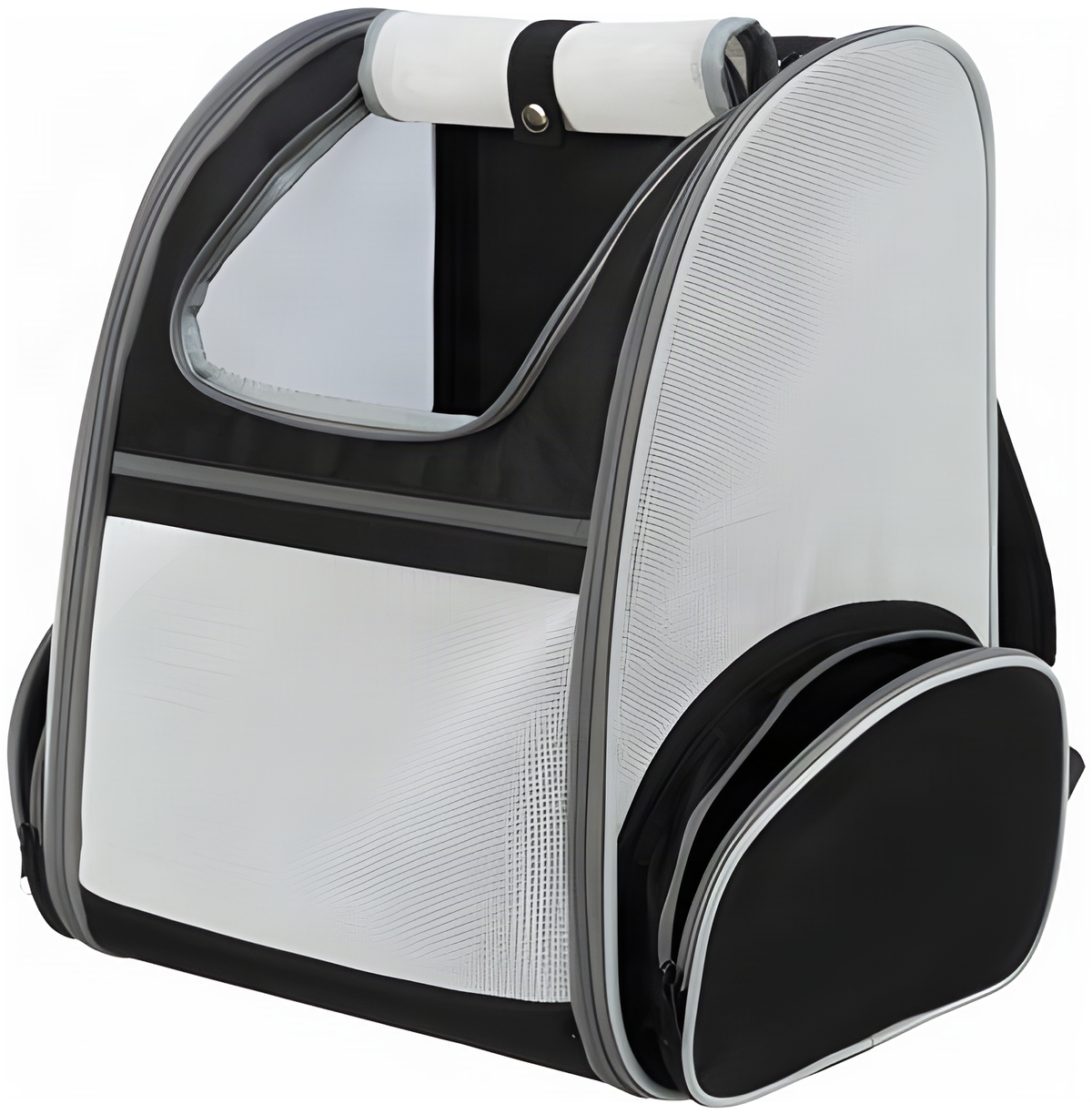 Trixie Dog Rucksack Chloe Hellgrau/Schwarz 39X27X43 Cm