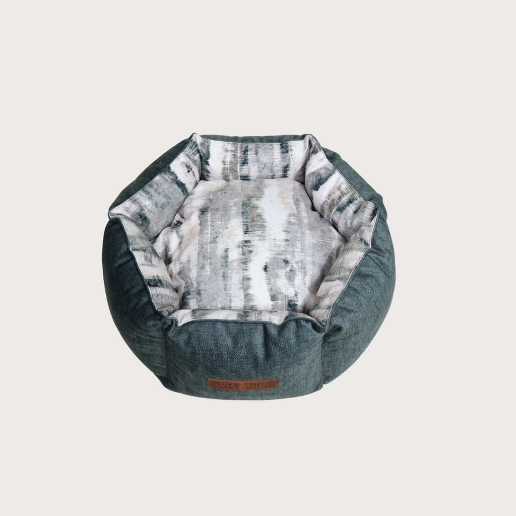 Pawearea Shapes lit pour chien – lit design de luxe pour chien, fait main en Europe, velours premium