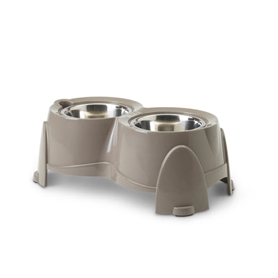 Savic Futterschale Ergo Feeder Warm Grau 61X35X28 Cm 2X1,5 Ltr.