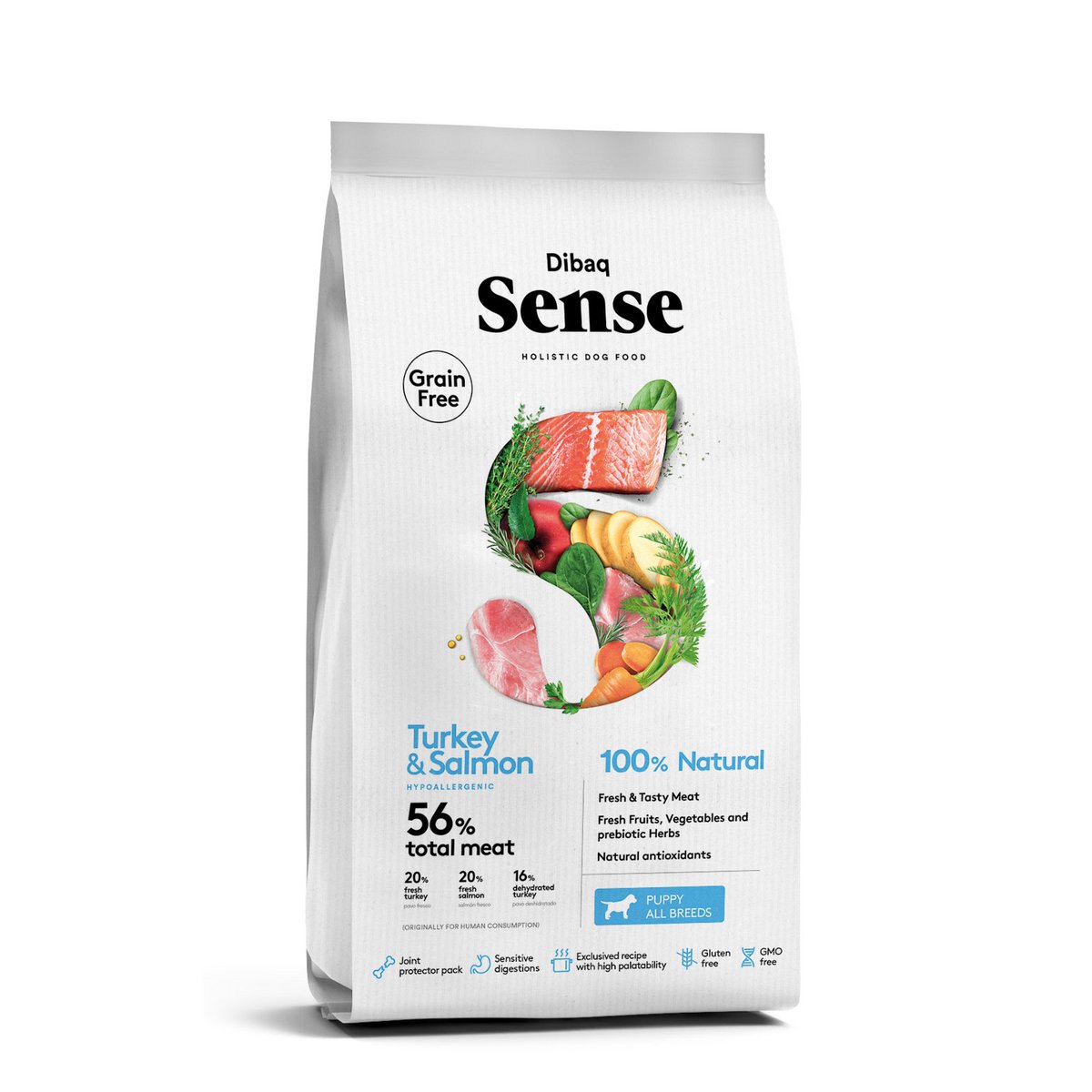 DIBAQ Sense Welpen getreidefrei Lachs & Truthahn 2kg