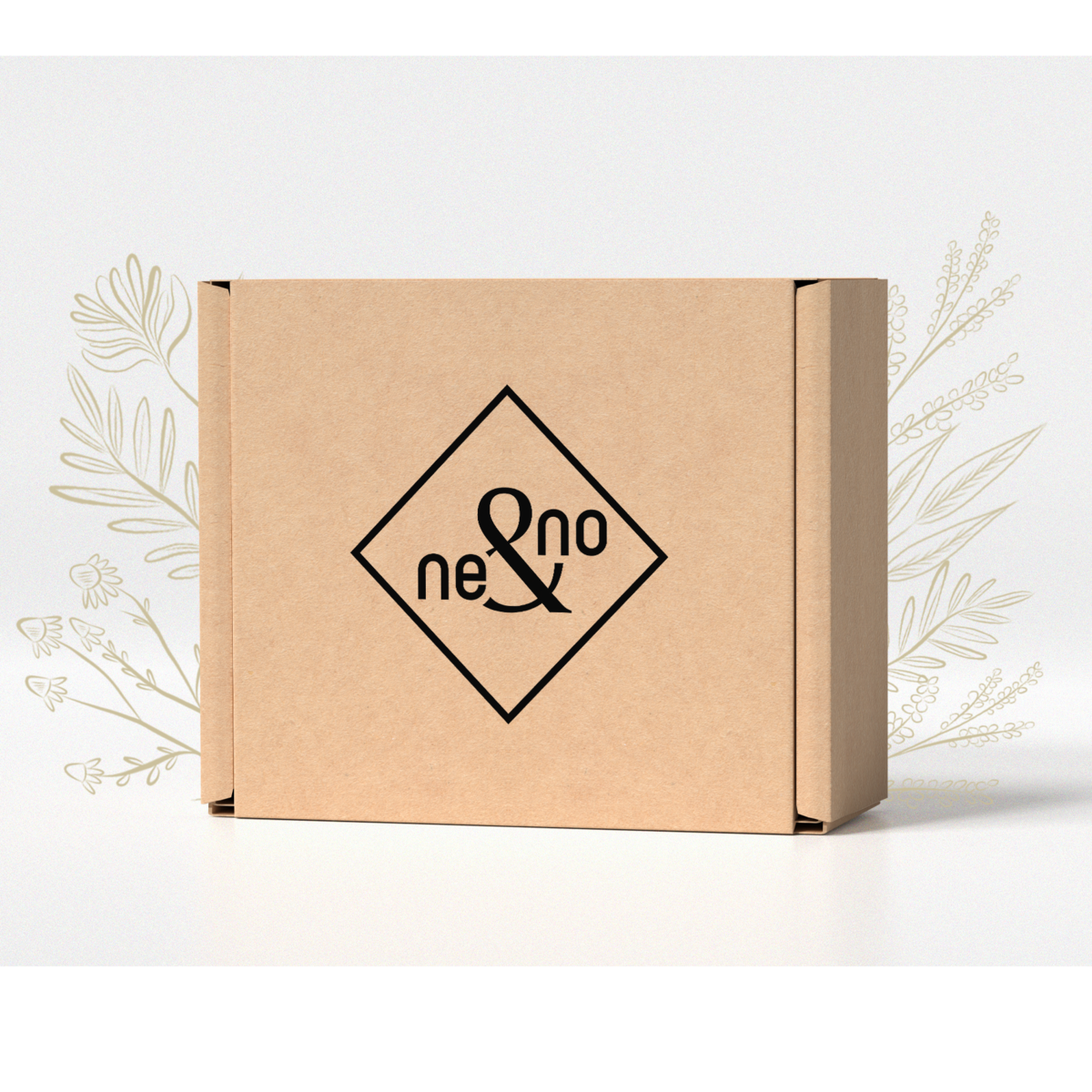 ne&no® set halsband en lijn – veganistisch leer, voor kleine & grote honden bruin + beige