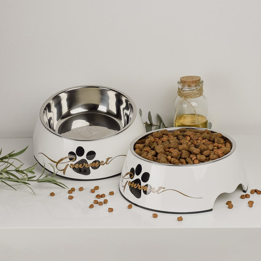 ne&no® Futternapf 2er Set für Hunde [Einzigartiges Design von NE&NO] - Gourmet Design