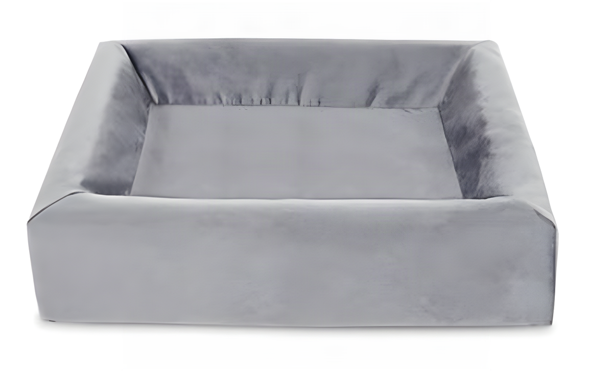 Bia Bett Royal Samtbezug Für Hundekorb Grau Wia-50 60X50X12 Cm