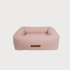 Pawearea lit de luxe pour chien CAPRICE – architecture douce, tissu d'ameublement haut de gamme, fait main en Europe