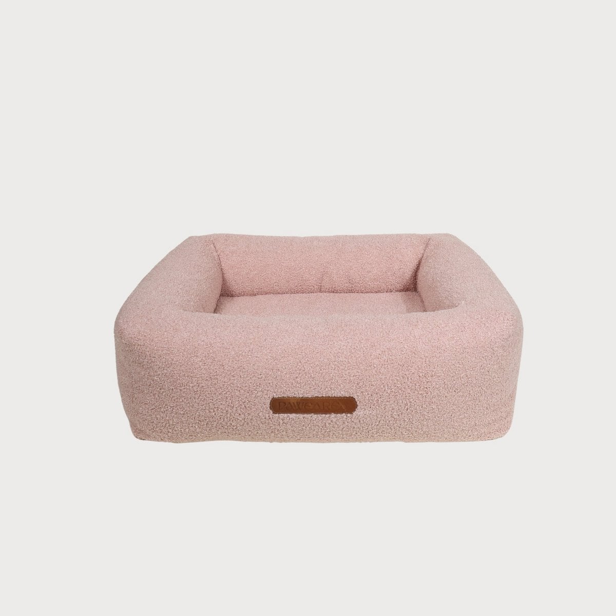 Pawearea lit de luxe pour chien CAPRICE – architecture douce, tissu d'ameublement haut de gamme, fait main en Europe