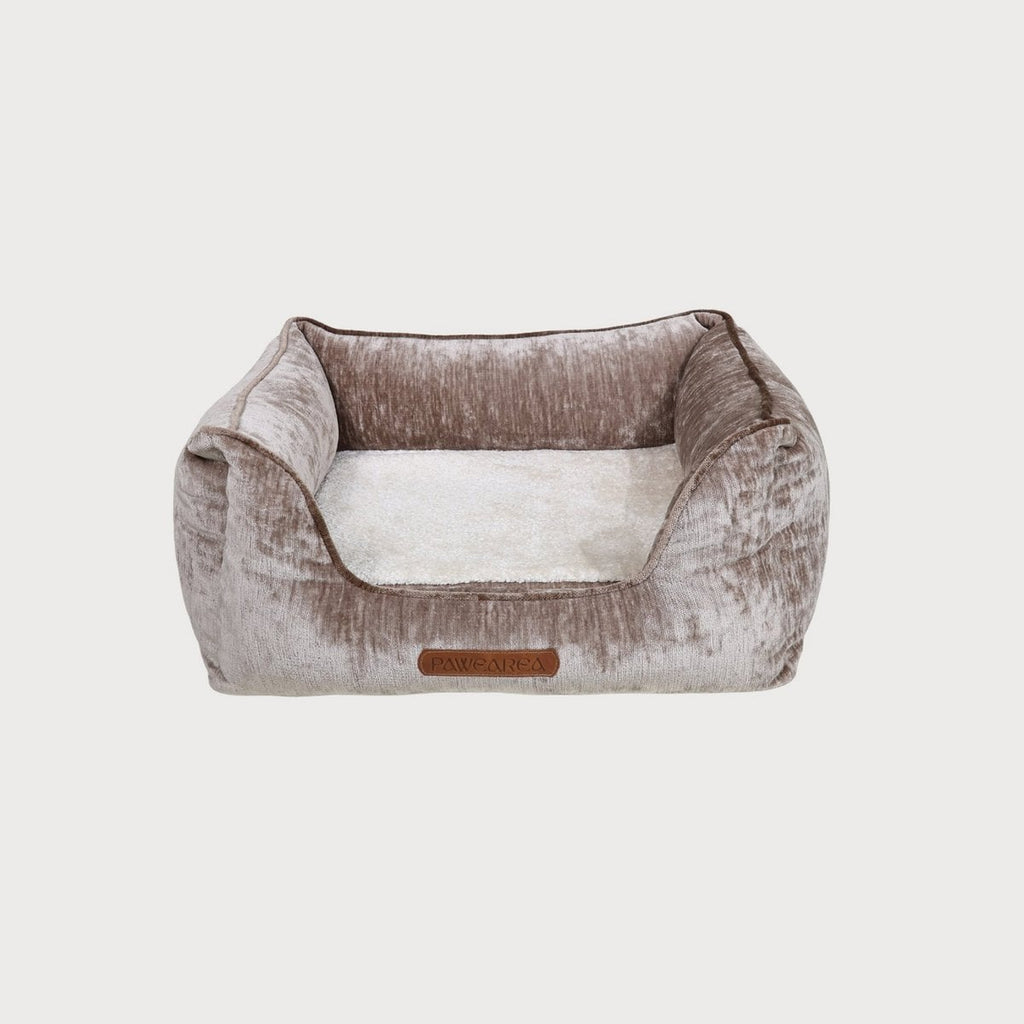Phoebe Luxus-Hundebett – Premium-Samt, handgefertigt in Europa, moderner Designer-Stil