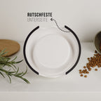 ne&no® Futternapf 2er Set für große Hunde [Einzigartiges Design von NE&NO] – Dinner for one Design