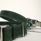 Pawearea Hundehalsband aus Leder – Echtes Vollnarbenleder, handgefertigt in Europa, 5 Farben, verstellbar