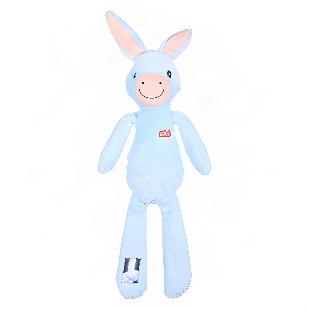 Zolux Furry Farm Esel Hassan Plüsch Mit Seil Blau