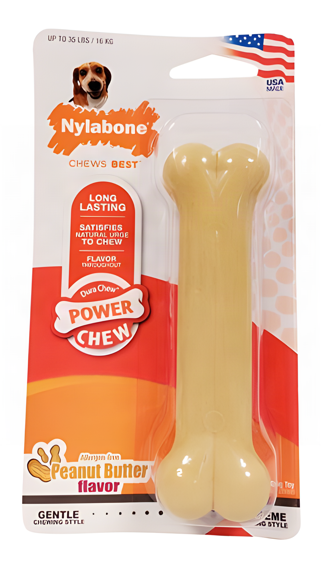 Nylabone Dura Chew Erdnussbutter Für Hartbeisser Hypoallergen