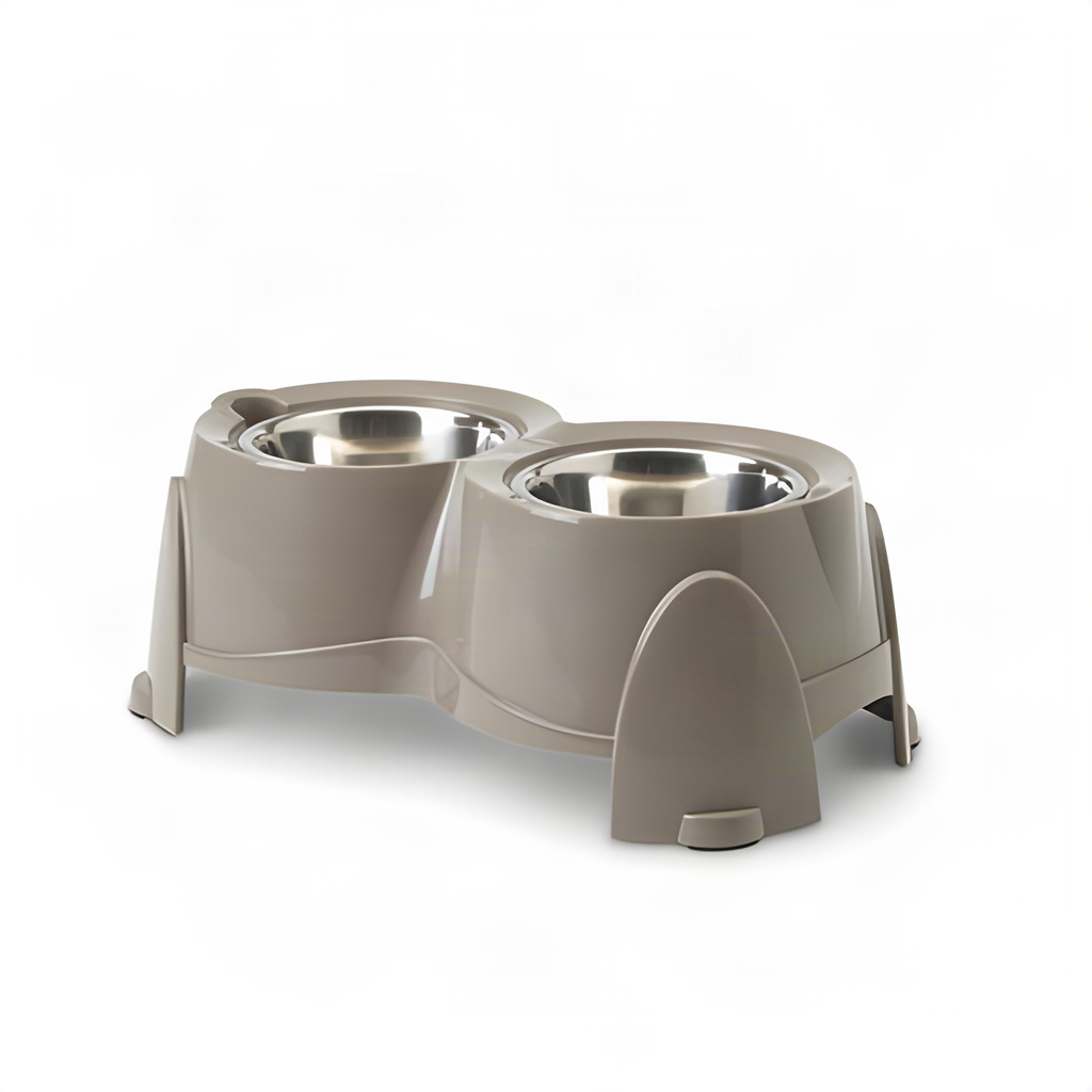 Savic Futterschale Ergo Feeder Warm Grau 61X35X28 Cm 2X1,5 Ltr.