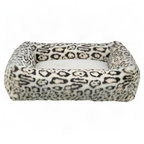 Trixie Hundekorb Leo Eckig Panther Print Creme