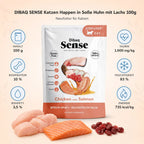 Royal Diamonds DIBAQ SENSE Katzen Happen in Soße Huhn mit Lachs 100g