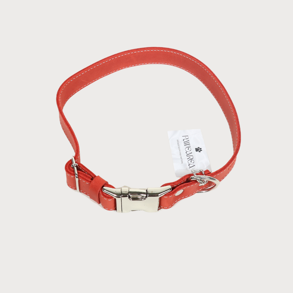 Pawearea Hundehalsband aus Leder – Echtes Vollnarbenleder, handgefertigt in Europa, 5 Farben, verstellbar