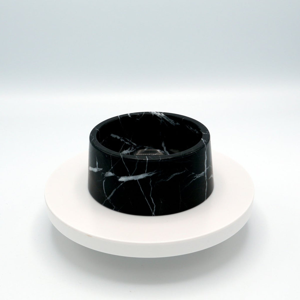 Essens- und Trinkschale aus Marmor | Nero Marquina