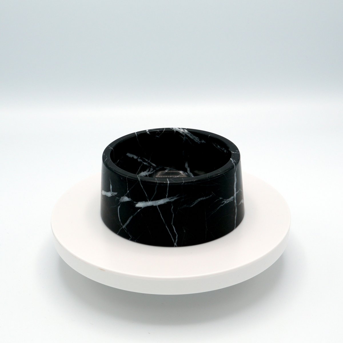 Essens- und Trinkschale aus Marmor | Nero Marquina
